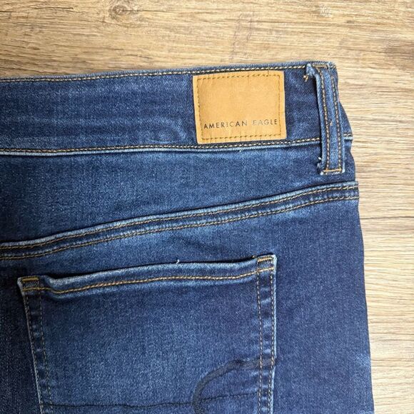 American Eagle Outfitters Dark Blue Denim Mini Skirt - Picture 8 of 10